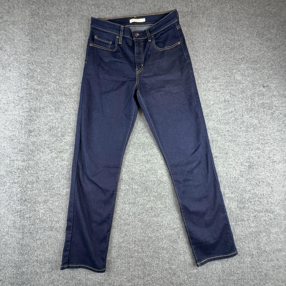 Levi's 724 High Rise Straight Jeans Womens 29 Dark Wash Blue Stretch Denim Pants